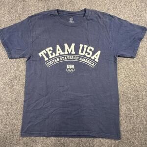 Team USA United States of America Navy‎ Blue T-Shirt Medium #1018